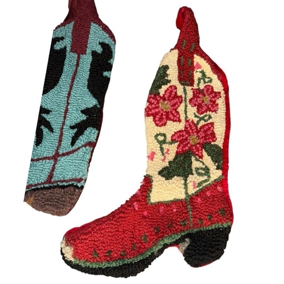Western Cowboy Boot Christmas Stockings. (3) - Picture 5 of 14